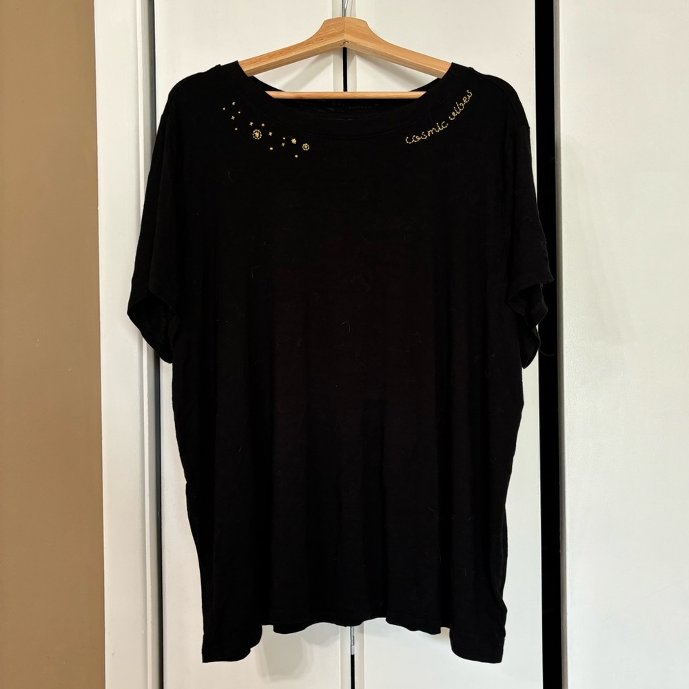 Torrid super soft cosmic embroidered t-shirt